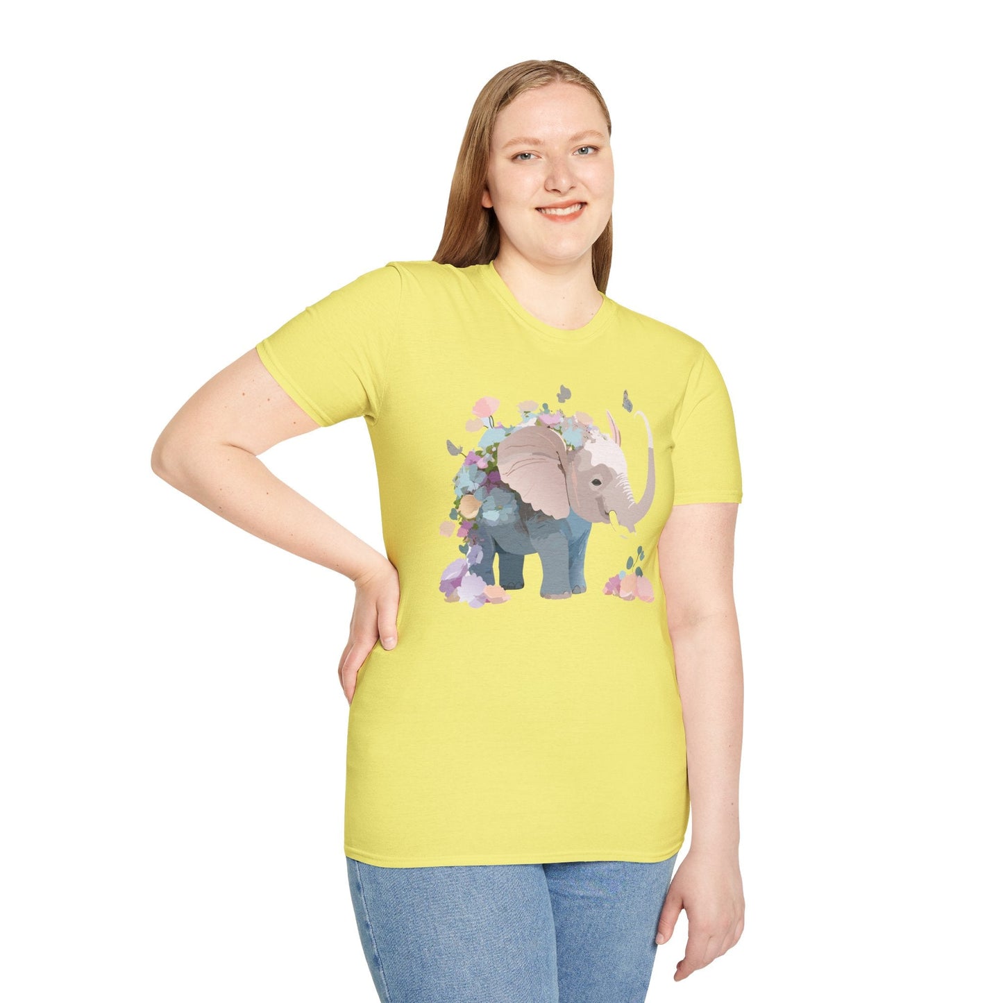 Elephant T Shirt Unisex Softstyle 64000 Elephant Tee Premium Comfort Everyday Wear
