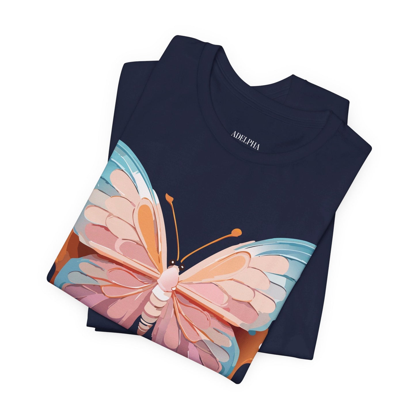Butterfly Graphic Unisex 100 Cotton Lightweight Vintage Design Jersey Tee 86