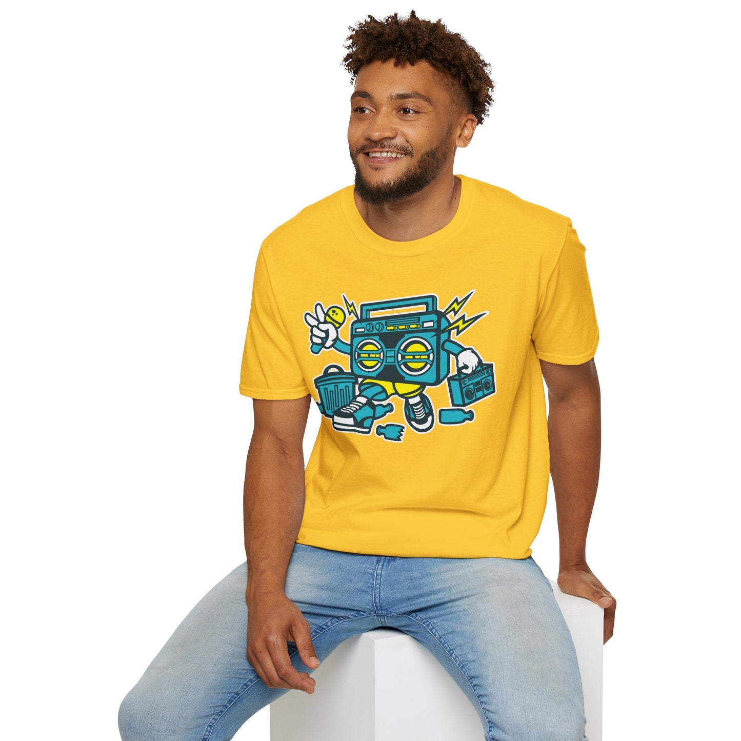 Cartoon T Shirt Animation Tee Funny Unisex Gildan Softstyle 64000 100 Percent Ring Spun Cotton