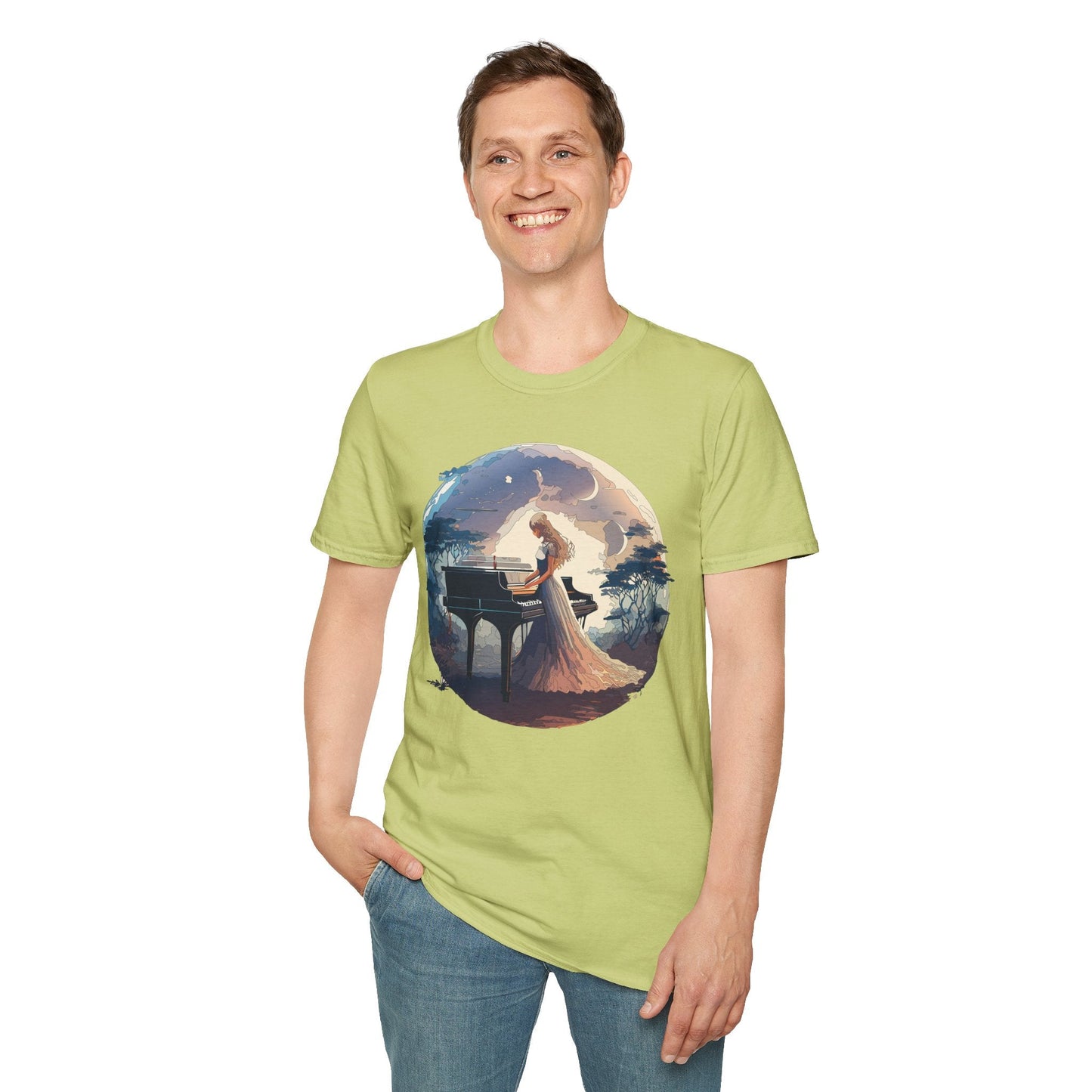 Womens Graphic T Shirts Art Design Shirt Unisex Softstyle Gildan 64000 Short Sleeve