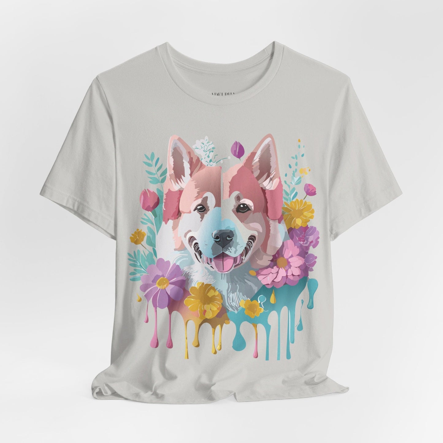 Unisex Graphic Dog Shirt Vintage Inspired Tee With Adelpha Artwork Short Sleeve Tee