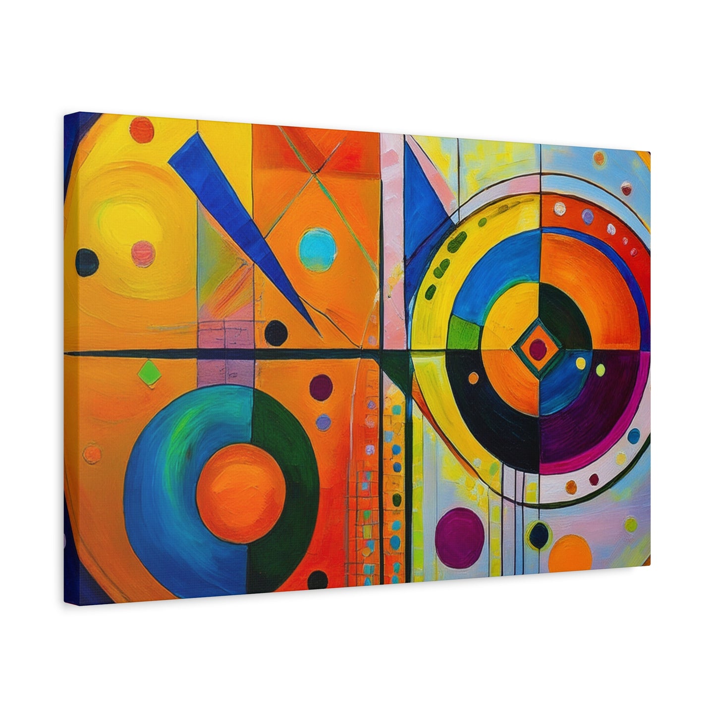 Abstract Oil Painting Print Canvas 24x16, 30x20, 36x24, 48x32, 60x40 Bright Latex Inks, Pine-Wood Inner Frame ABH-63