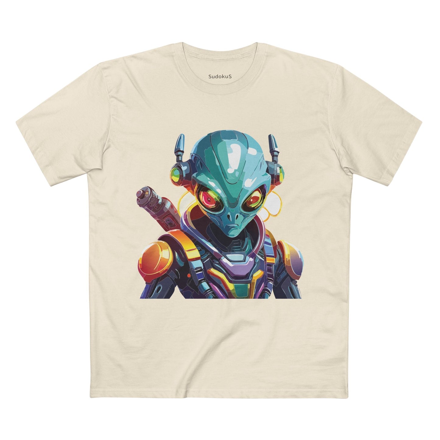 Aliens Graphic Unisex 100 Cotton Staple Tee 4