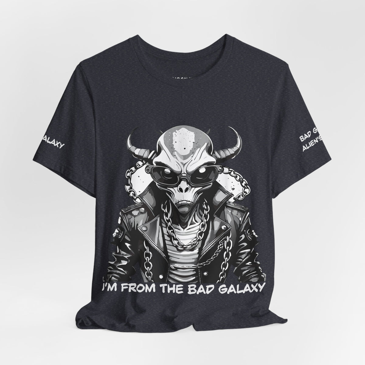 Alien Graphic Unisex Cotton Bella+Canvas Tee with Art Design b72