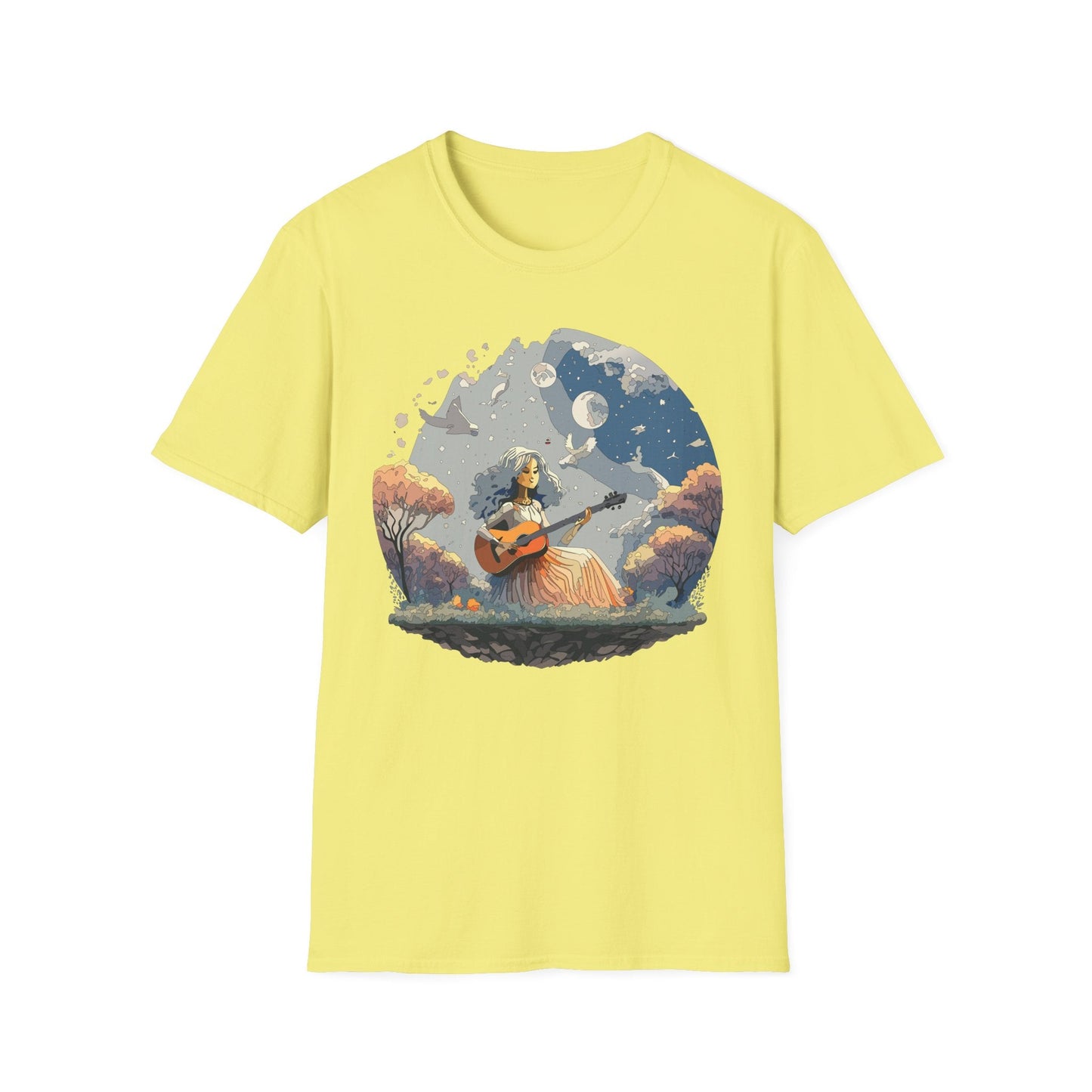 Womens Graphic T Shirt Art Design Tee Unisex Softstyle Cotton Shirt Everyday Comfort Durable Wear