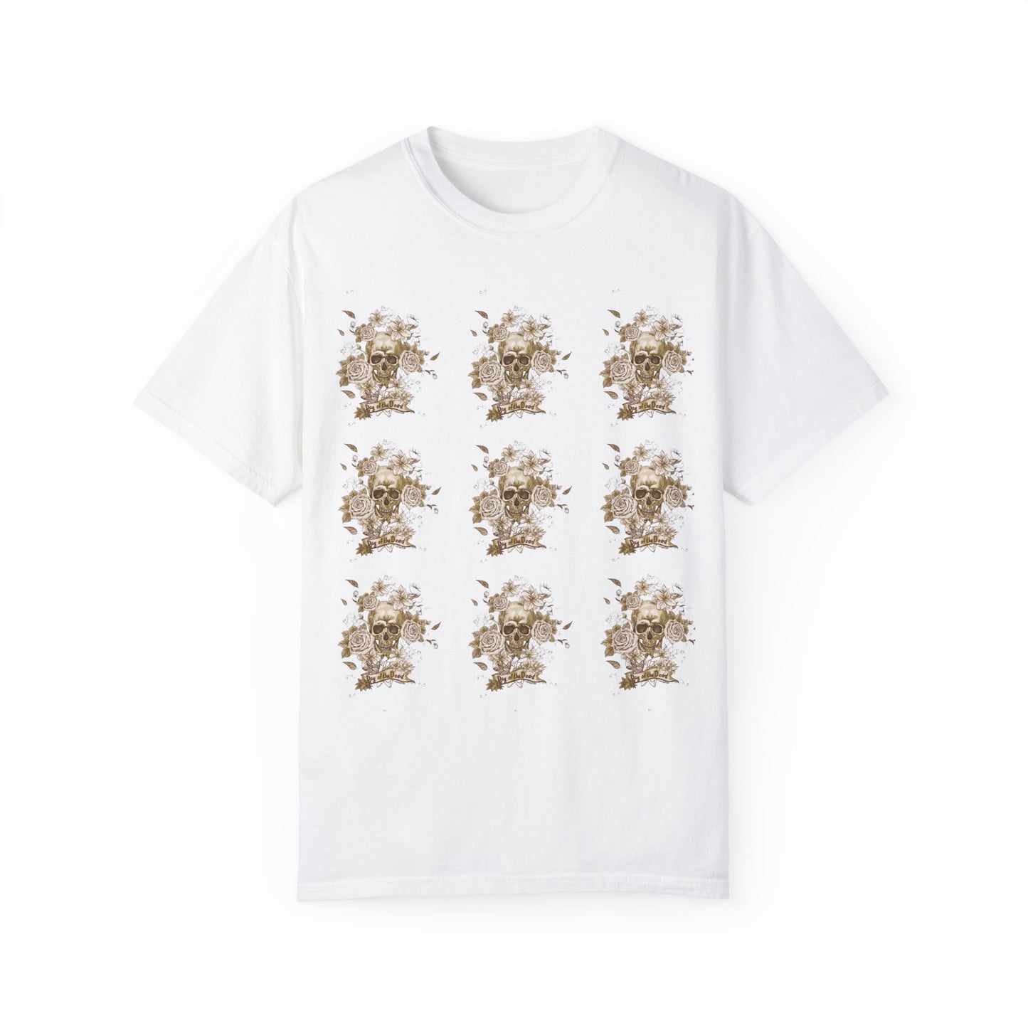 Unisex Cotton Tee Shirt with Skull