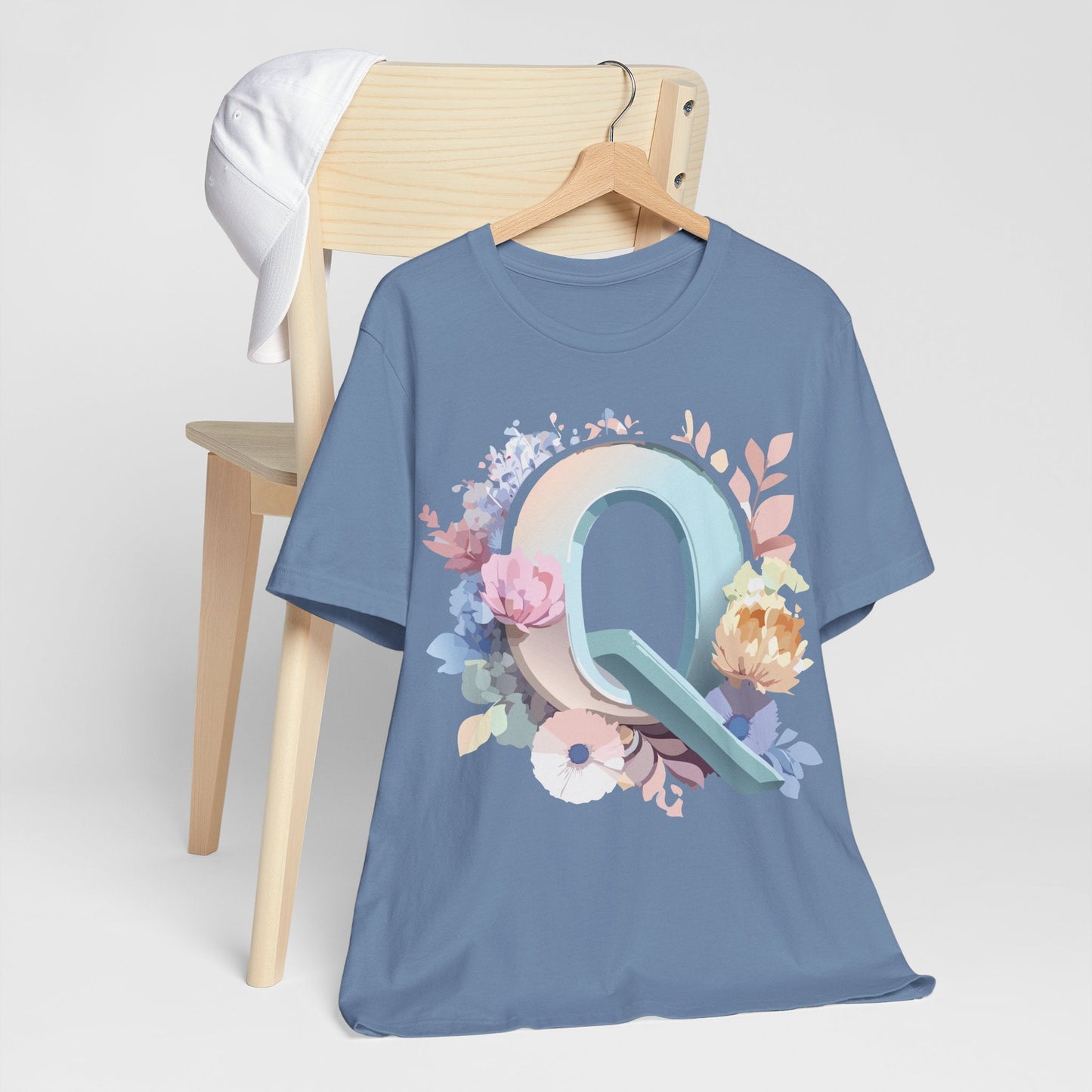 Letter Q Shirt Unisex Graphic Tee With Vintage Inspired Artwork By Adelpha Premium Quality