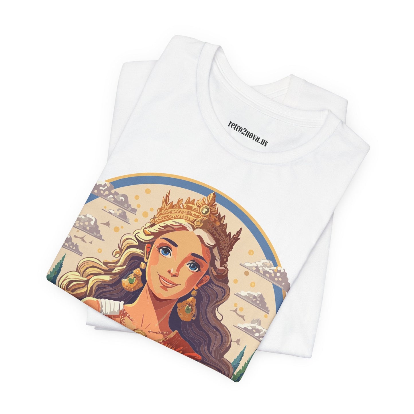 Goddess Shirt Graphic Cotton T Shirt Unisex Short Sleeve Original Art By Retro2Nova
