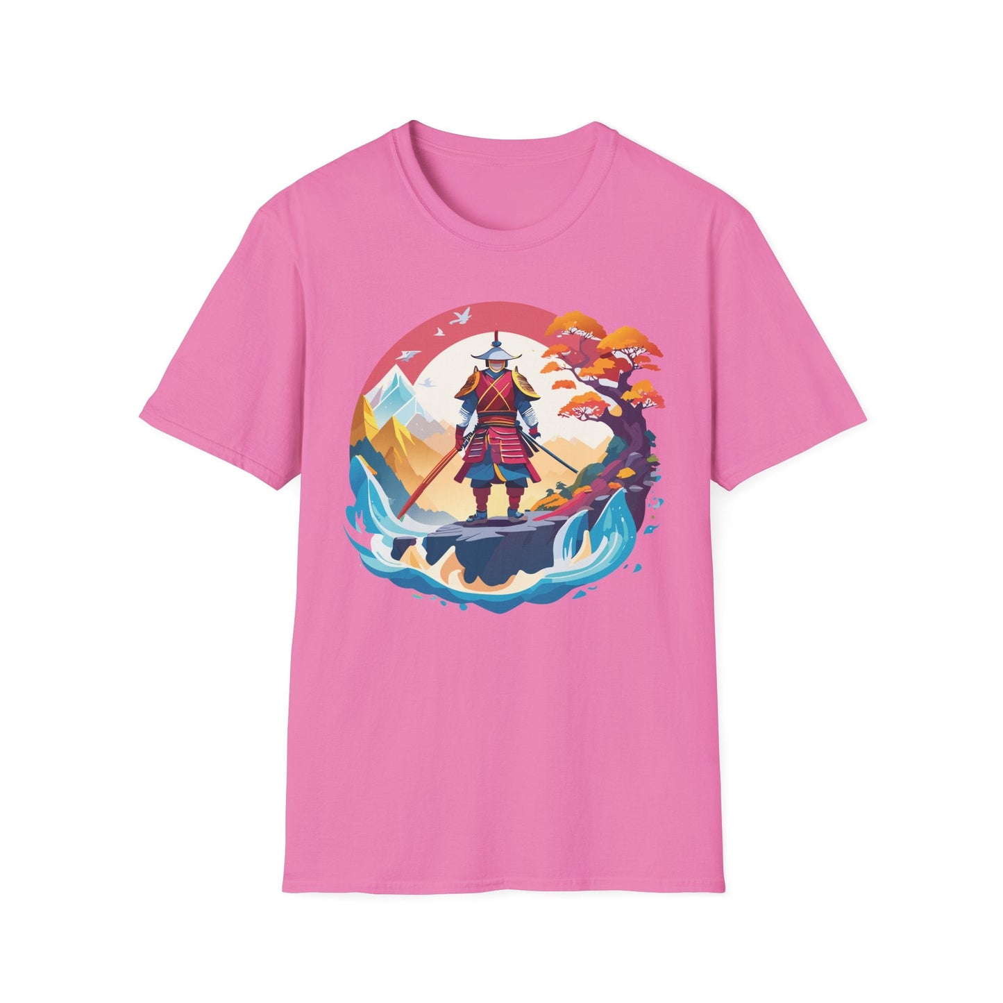 Samurai Shirt Gildan Softstyle 64000 Ring Spun Cotton Unisex Tee For Everyday Comfort