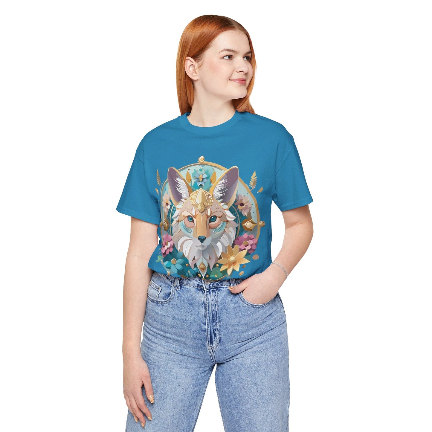 Adelpha Vintage Inspired Graphic Tee Medallion Art Unisex Short Sleeve Shirt Premium