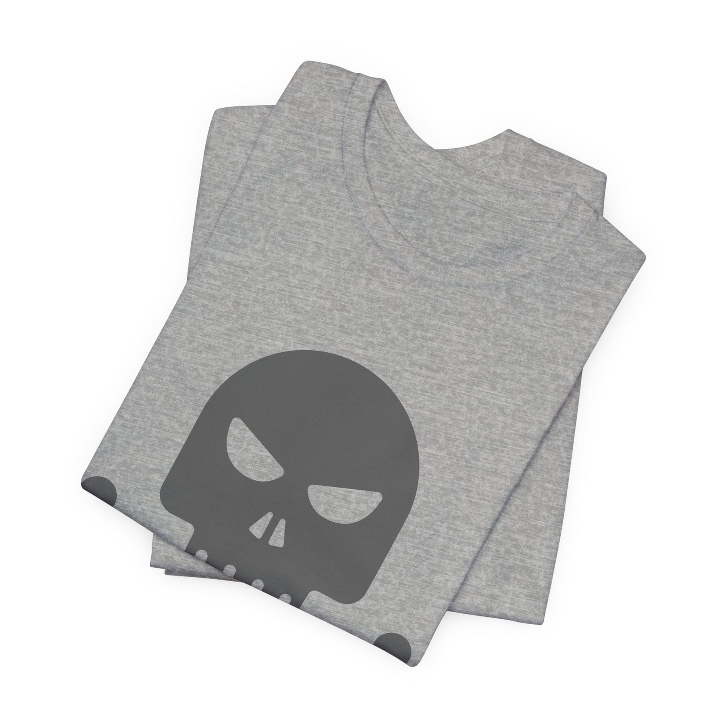 Unisex-T-Shirt aus Baumwolle mit Totenkopf