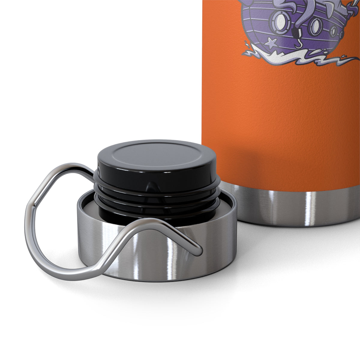 22oz Copper Insulated Water Bottle with Cartoon Design - CV79
