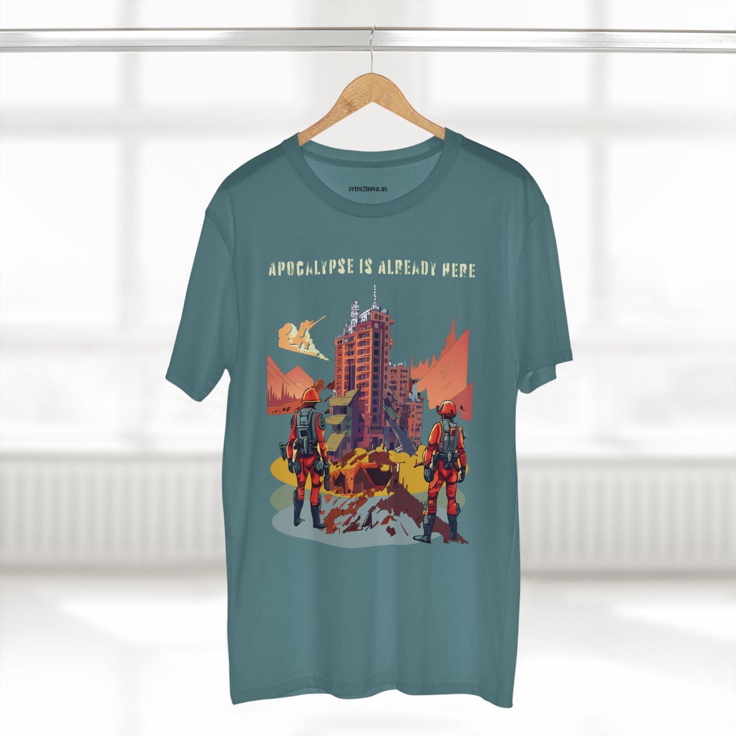 Cataclysm Doomsday Unisex Premium Cotton Tee With Original Art Design Retro2Nova