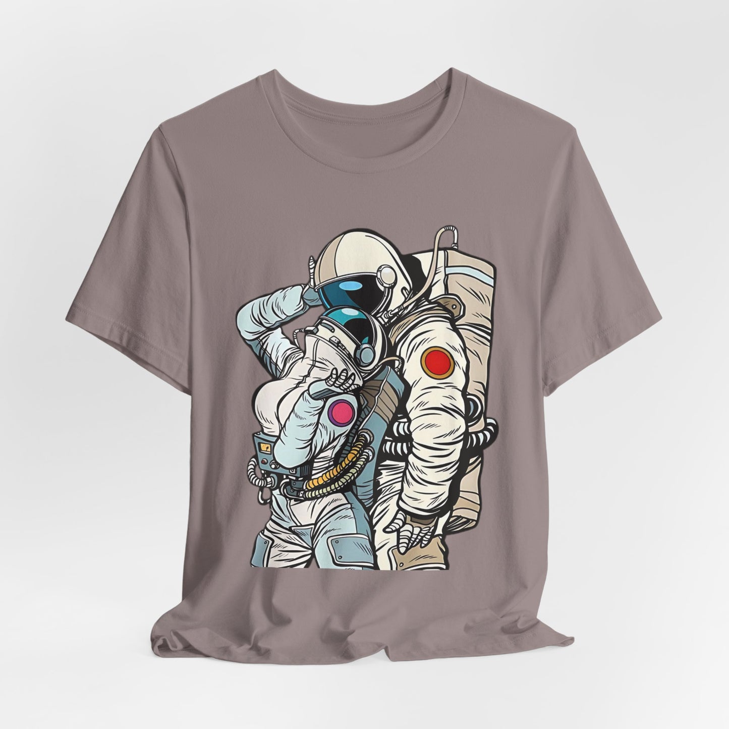 Unisex Astronaut T-shirt, Space Lovers Tee, Cosmic Top, Astronaut Graphic Tee, Cosmos Graphic T-Shirt, Love Shirt Art T-Shirt