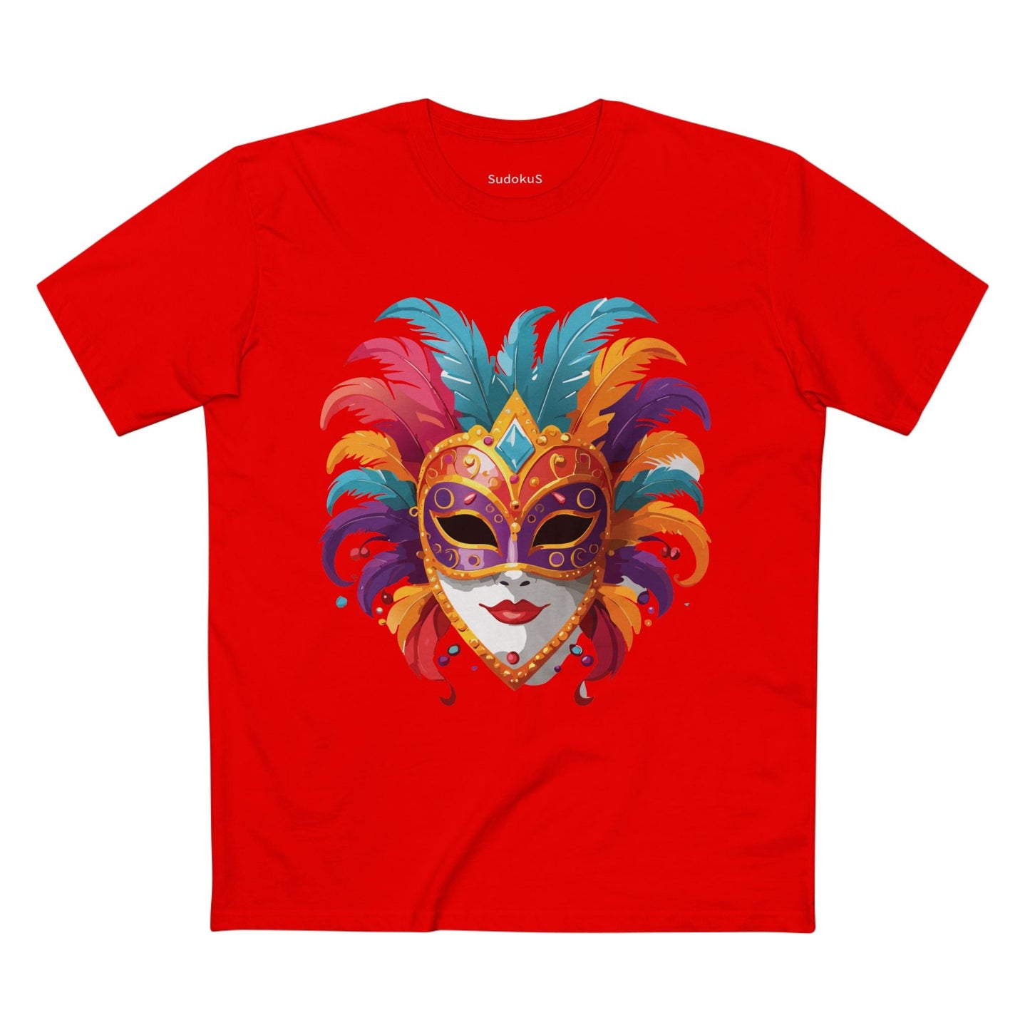 Mask Graphic Unisex 100 Cotton Staple Tee 36