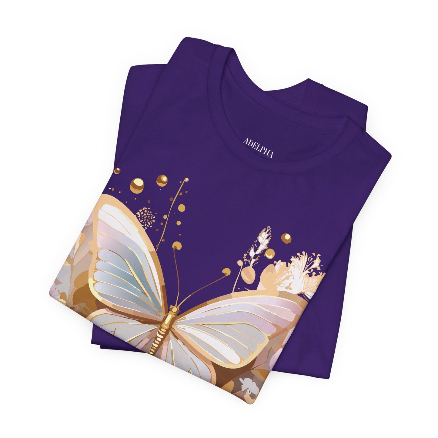 Unisex Graphic Tee With Adelpha Artwork Vintage Butterfly Inspired Art Design Tee