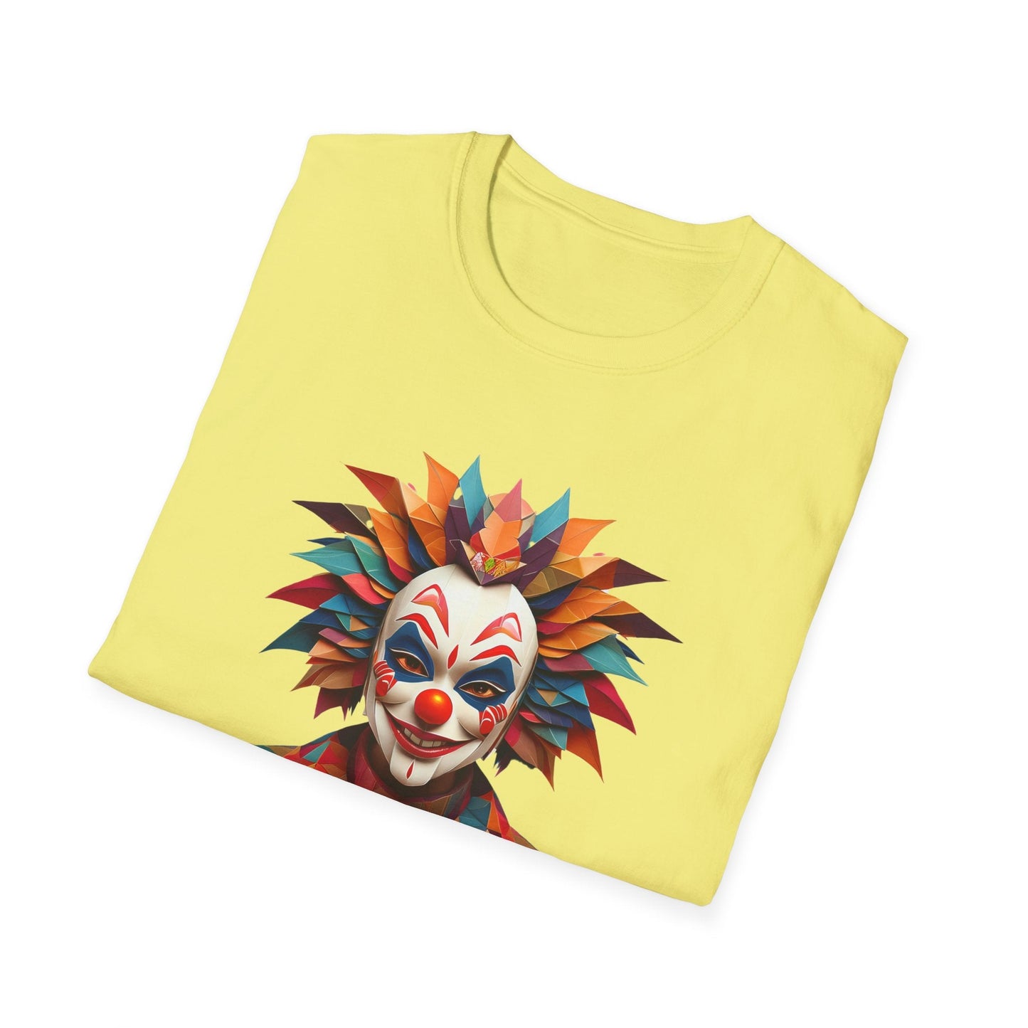 Clown Shirt, T Shirt with Clown, Funny Man Shirt, Tee Shirt with Funny Man, Circus Shirt, Shirt with Circus, Scary Man Shirt, Shirt with Scary Man