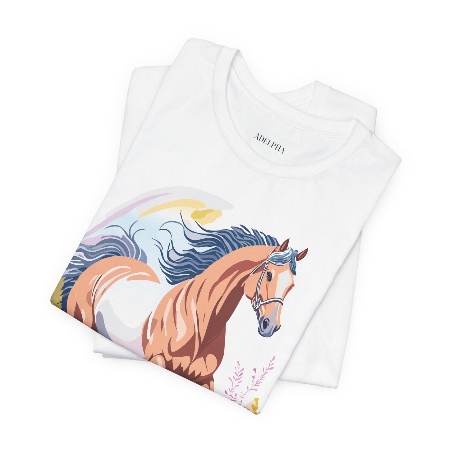 Horse Graphic Unisex 100 Cotton Vintage Animal Art T-Shirt 5