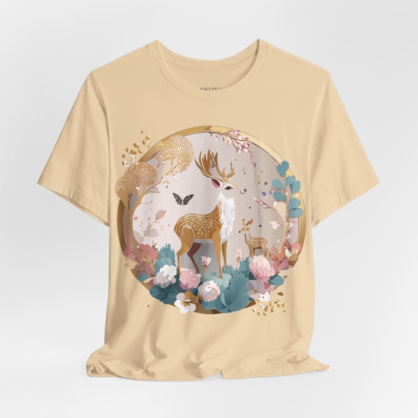 Medallion Graphic Unisex 100 Cotton Vintage Animal Medal Artwork Tee 13