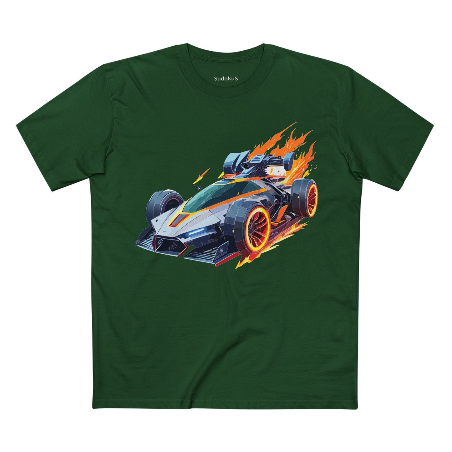 Car Graphic Unisex 100 Cotton Staple Tee 18