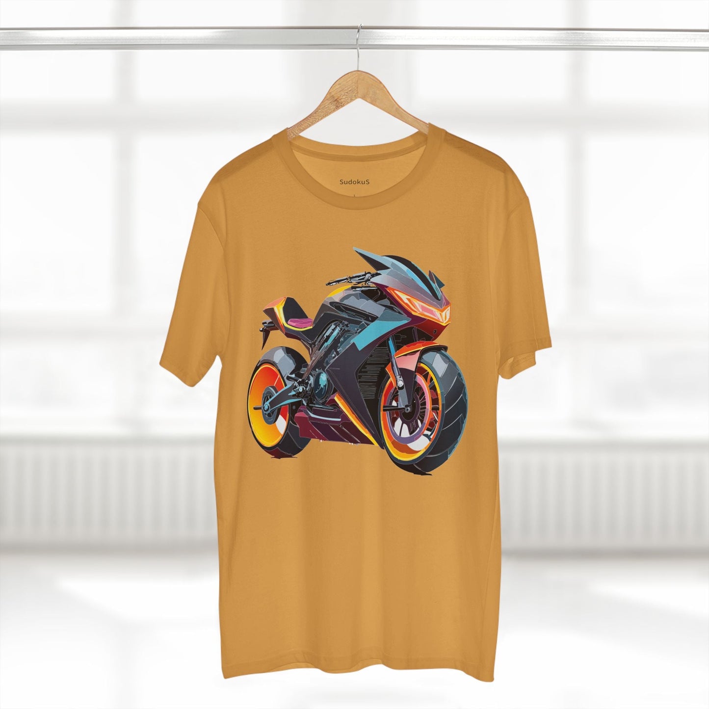 Moto Bike Graphic Unisex 100 Cotton Staple Tee 18