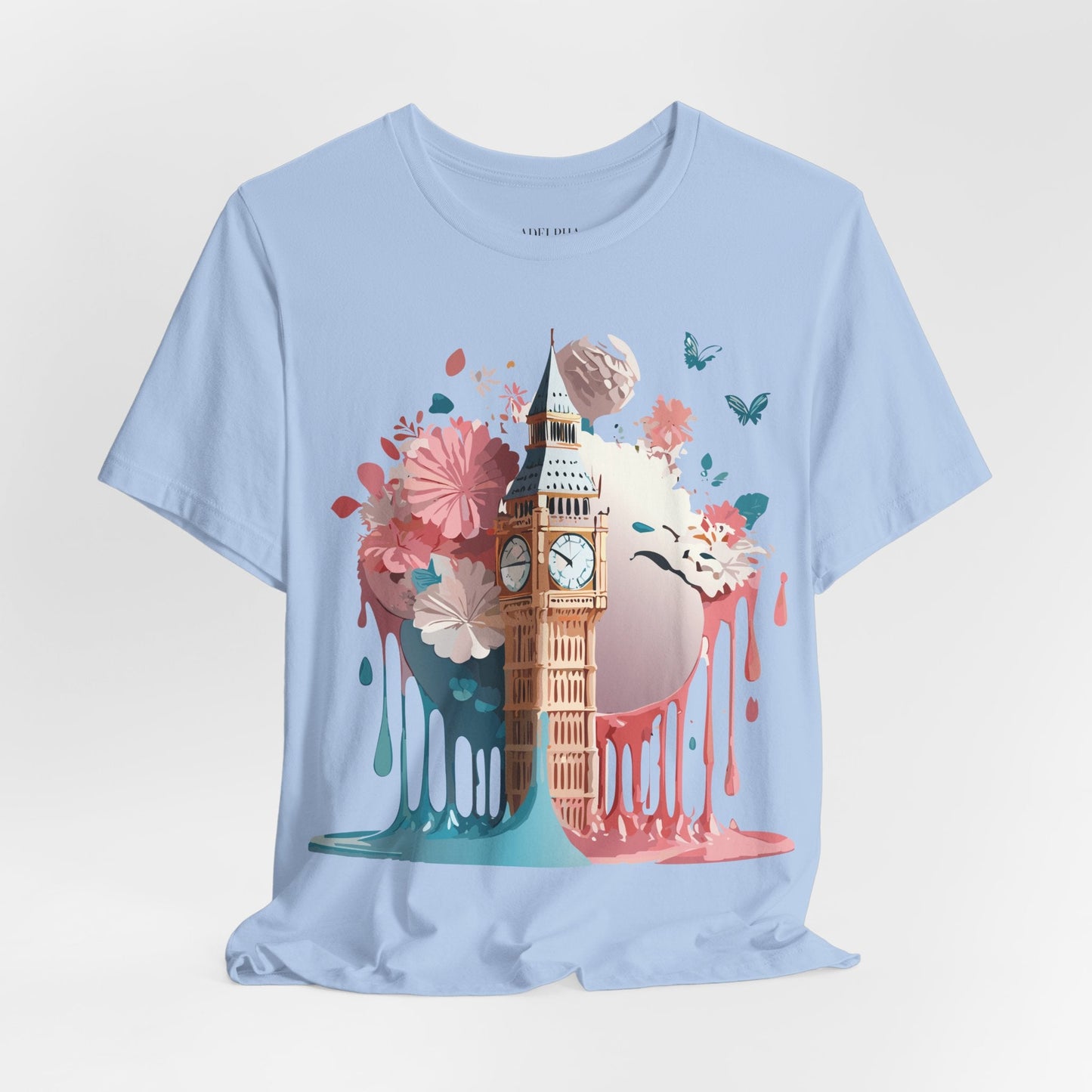 London Tourist Shirt Graphic Tee Unisex Vintage Inspired Artwork By Adelpha Original Collection