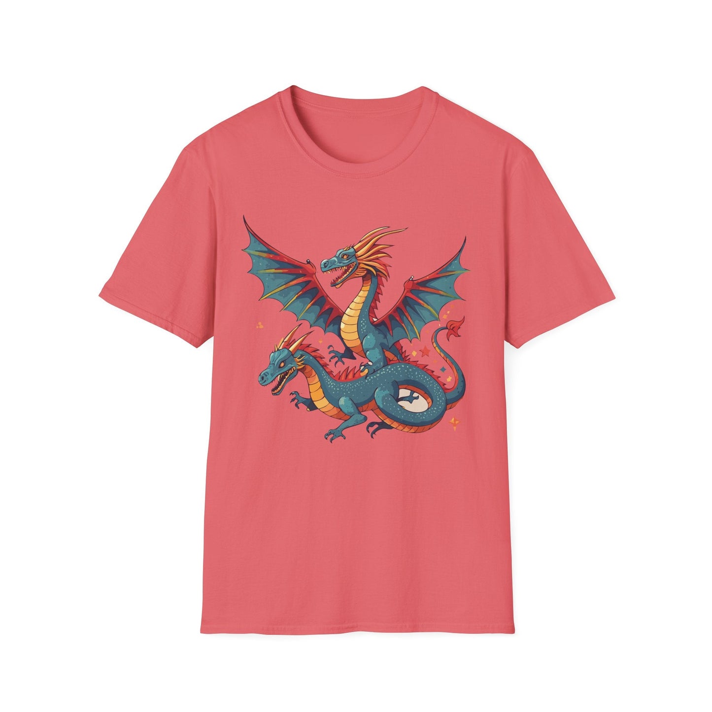 Dragon Graphic Unisex 100 Cotton Tee with Animal Artwork Design 13