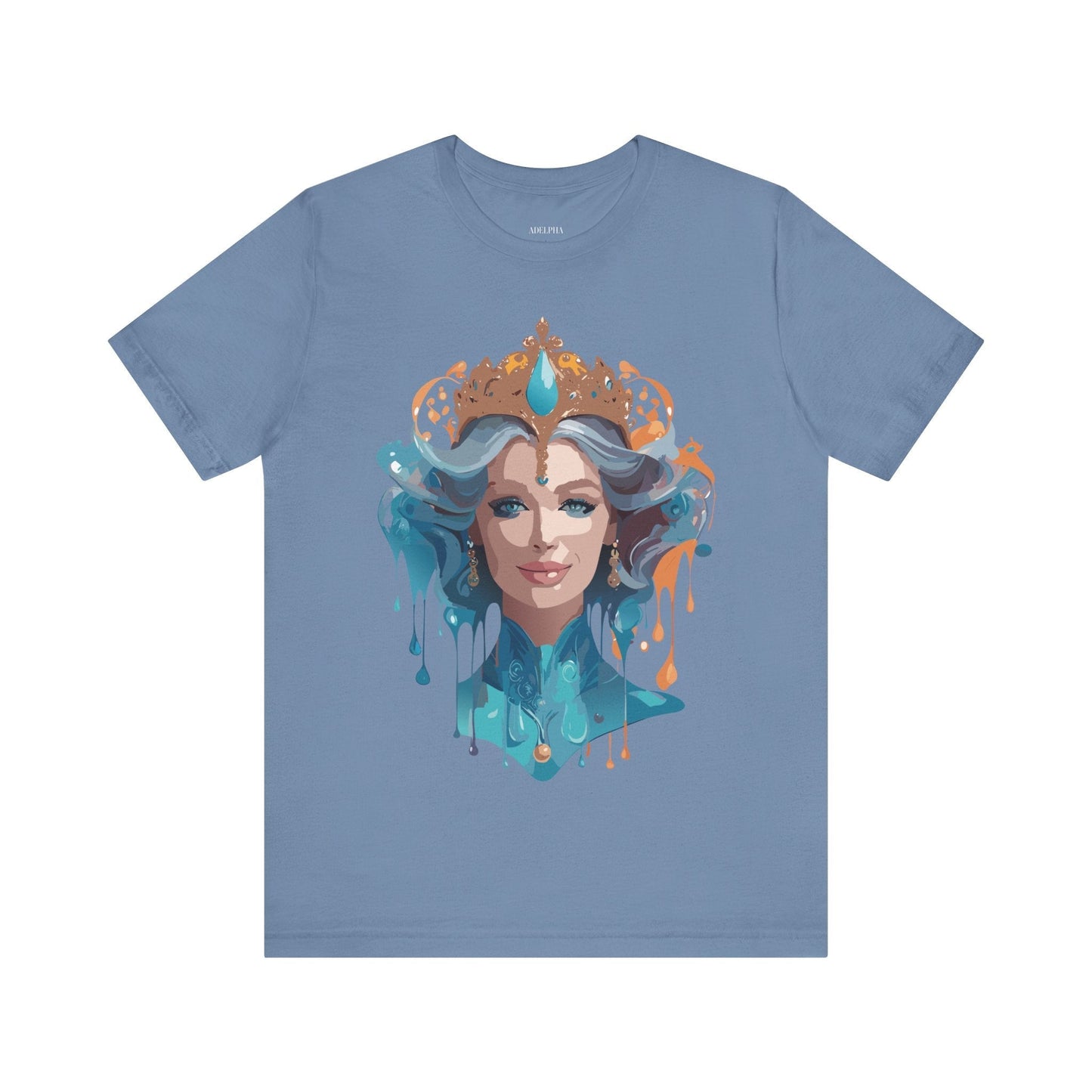 Queen Graphic Tee Unisex Adelpha Vintage Artwork Short Sleeve Premium Casual Wear