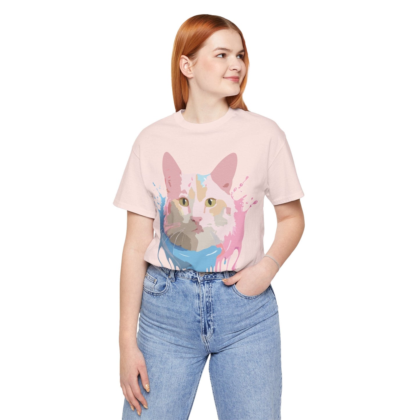 Cat Graphic Tee Unisex Vintage Style Shirt Adelpha Art Design