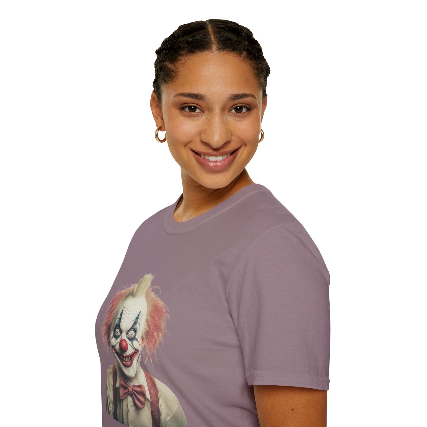 Clown Shirt Circus Tee Gildan Softstyle 64000 One Hundred Percent Ring Spun Cotton Lightweight