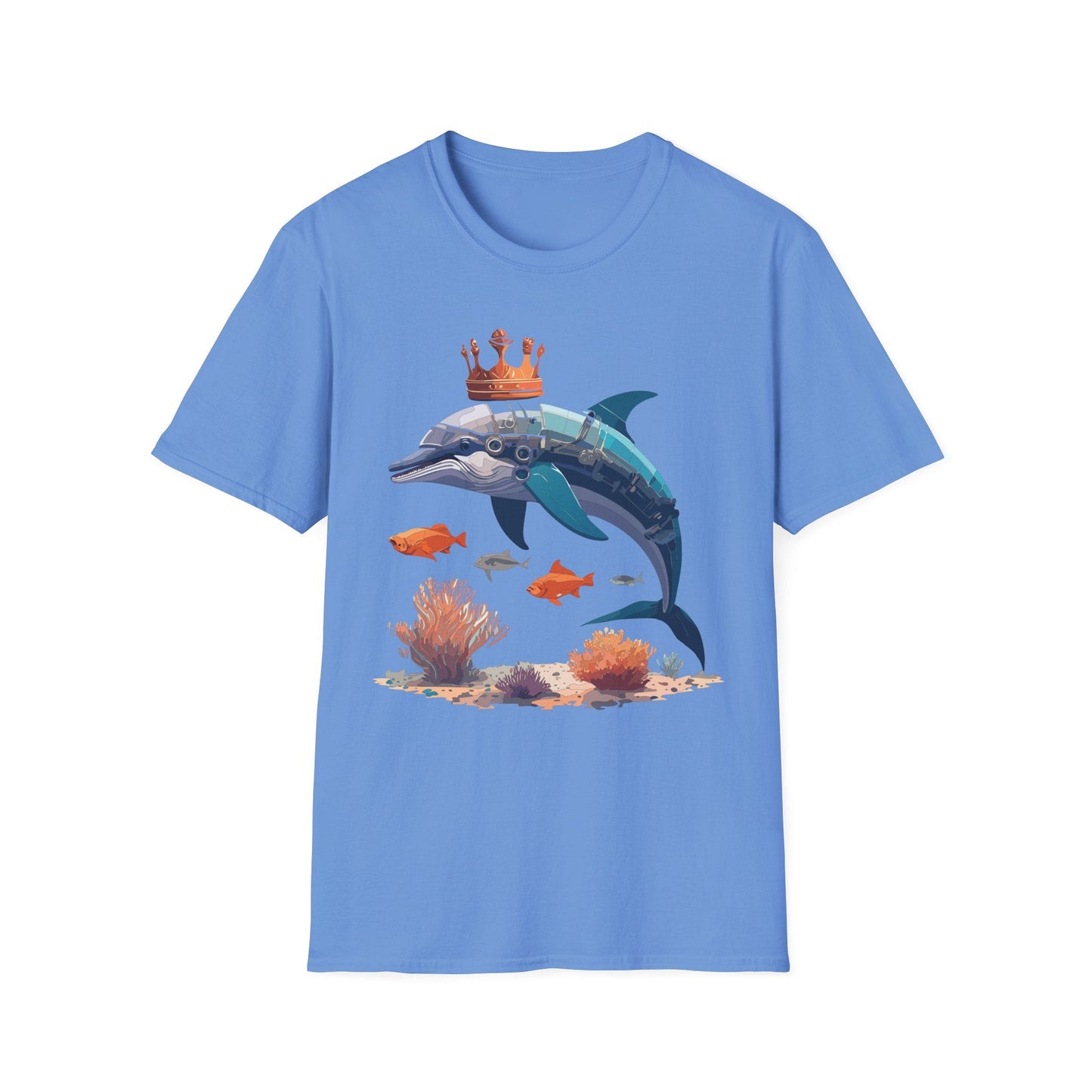 Dolphin Shirt Unisex Softstyle Short Sleeve Tee Gildan 64000 100 Percent Ring Spun Cotton