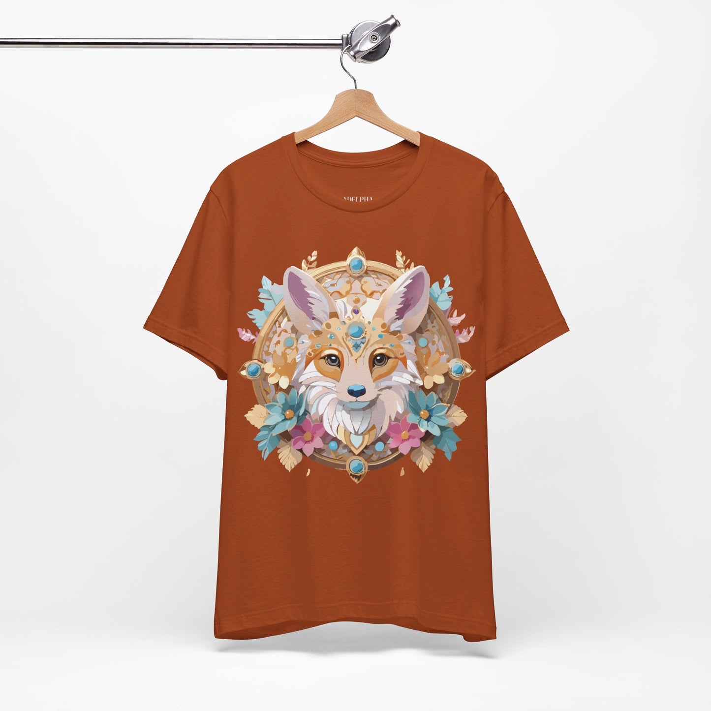 Unisex Graphic Tee From Adelpha Medallion Art Design Vintage Inspired Look Everyday Wear Style