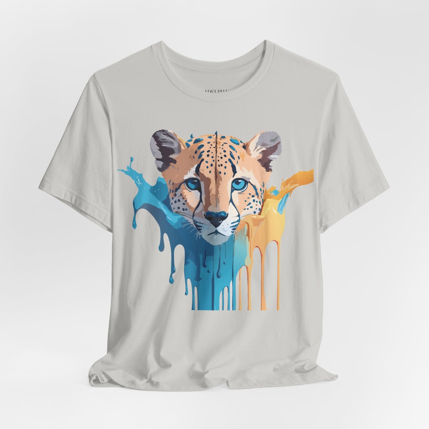 Adelpha Cheetah Graphic Jersey Tee Unisex Short Sleeve Art Design