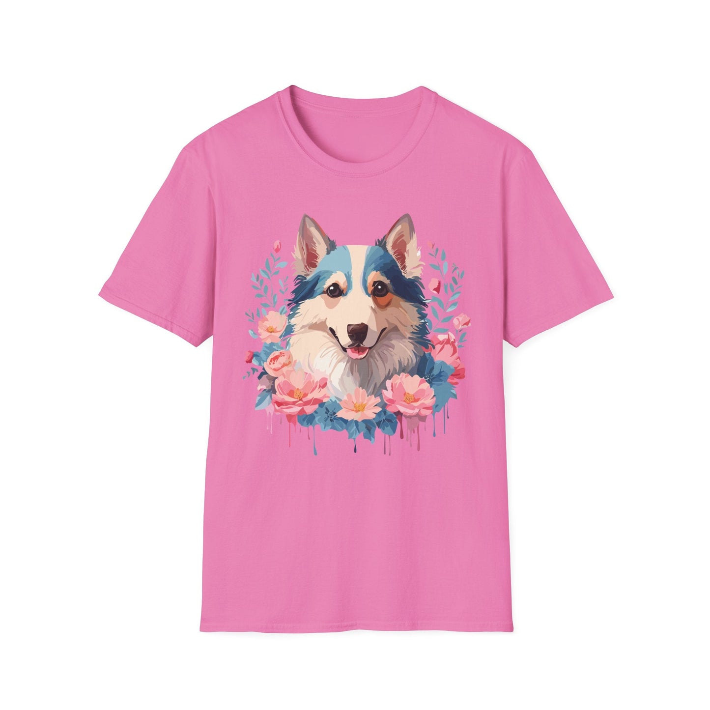 Dog Shirt Unisex Animal Tee Softstyle Cotton Lightweight Breathable