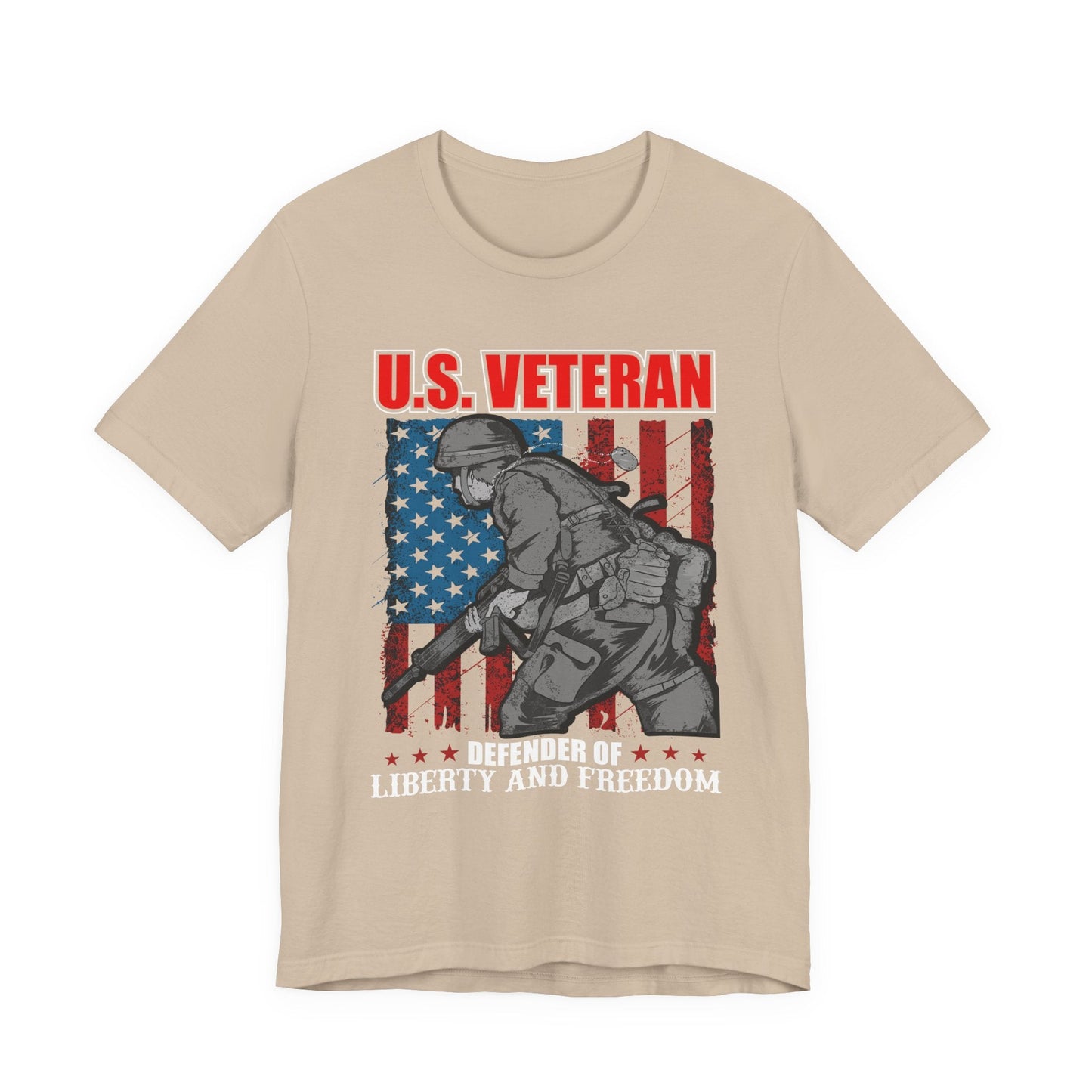 Army Veteran Patriotic Graphic Design Unisex Cotton T-Shirt v31