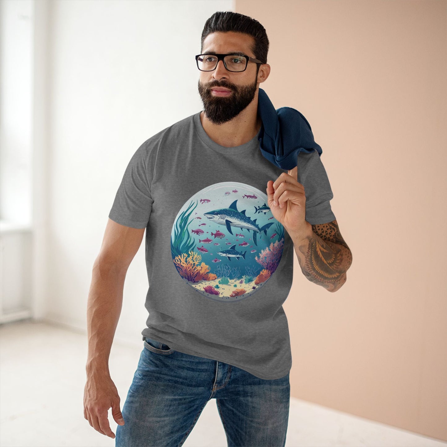 Ocean Shirt Ocean Pacific OP19 Unisex Premium Cotton Tee With Original Art Design