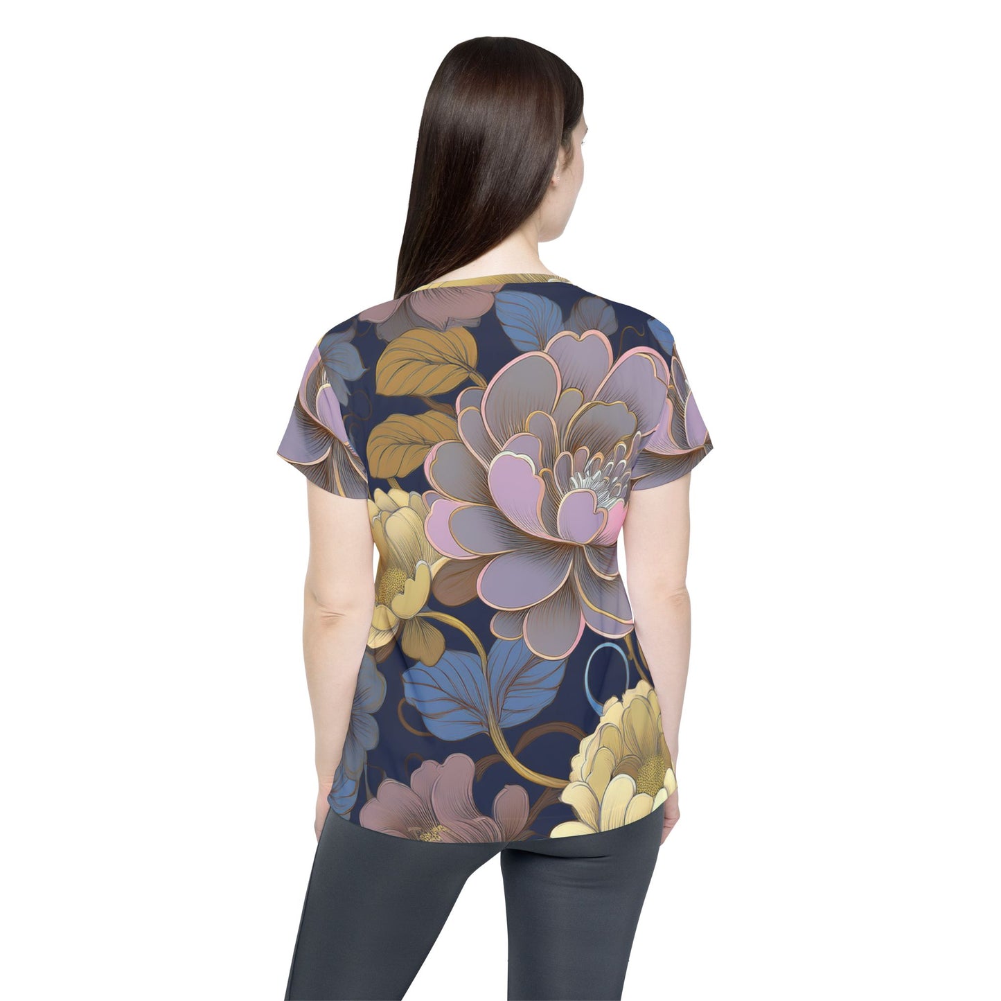 Women Poly Shirt with Floral Print F308