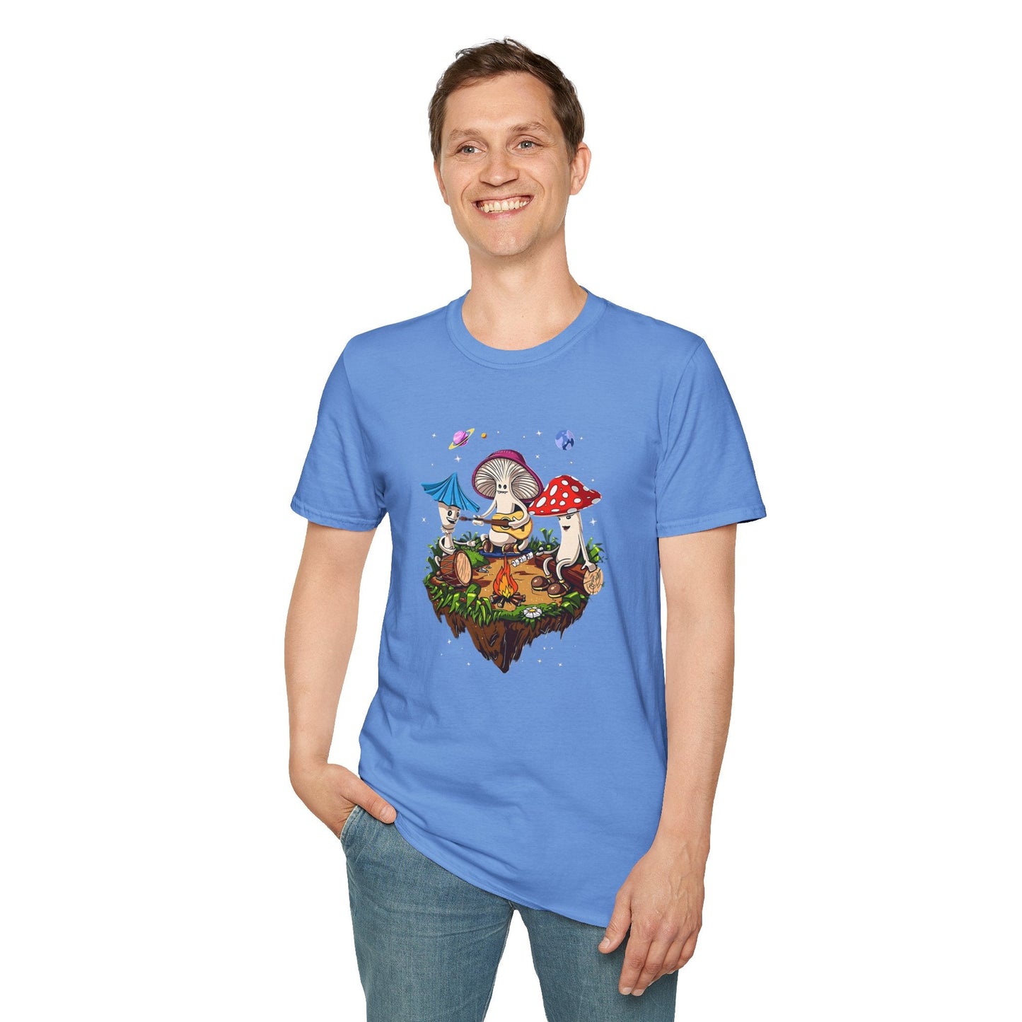 Mashroom Tee Shirt Unisex Funny Mashroom Design Gildan Softstyle 64000 Tee Softstyle Comfort