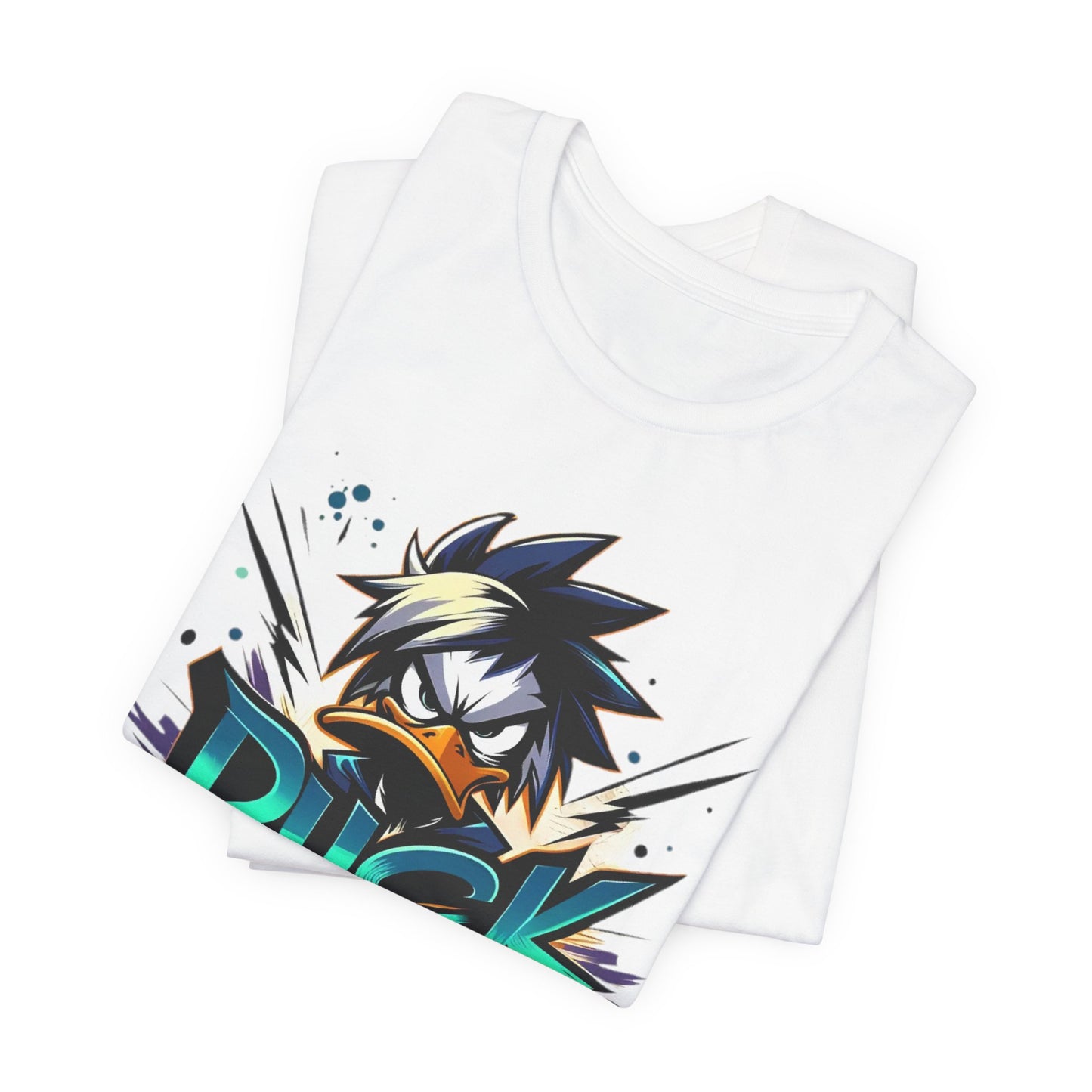 Duck Graphic Tee, Duck Shirt, Funny Bird Tee Shirt, Funny Animal T-Shirt, Cartoon Top, Animal Tees, Art Design T-Shirt