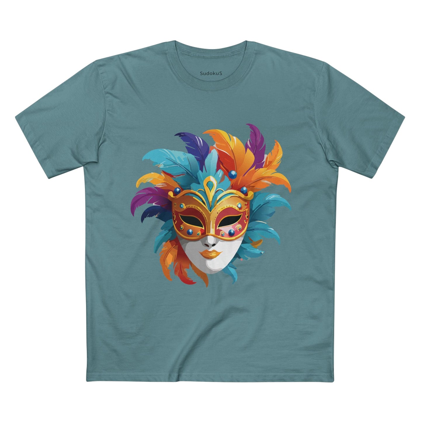 Mask Graphic Unisex 100 Cotton Staple Tee 8