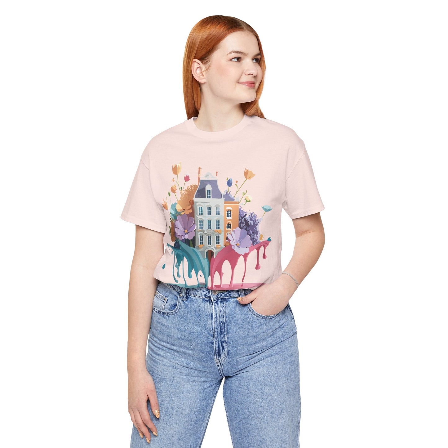 Amsterdam Graphic Tee Unisex Jersey Short Sleeve Shirt Travel Themed Original Artwork