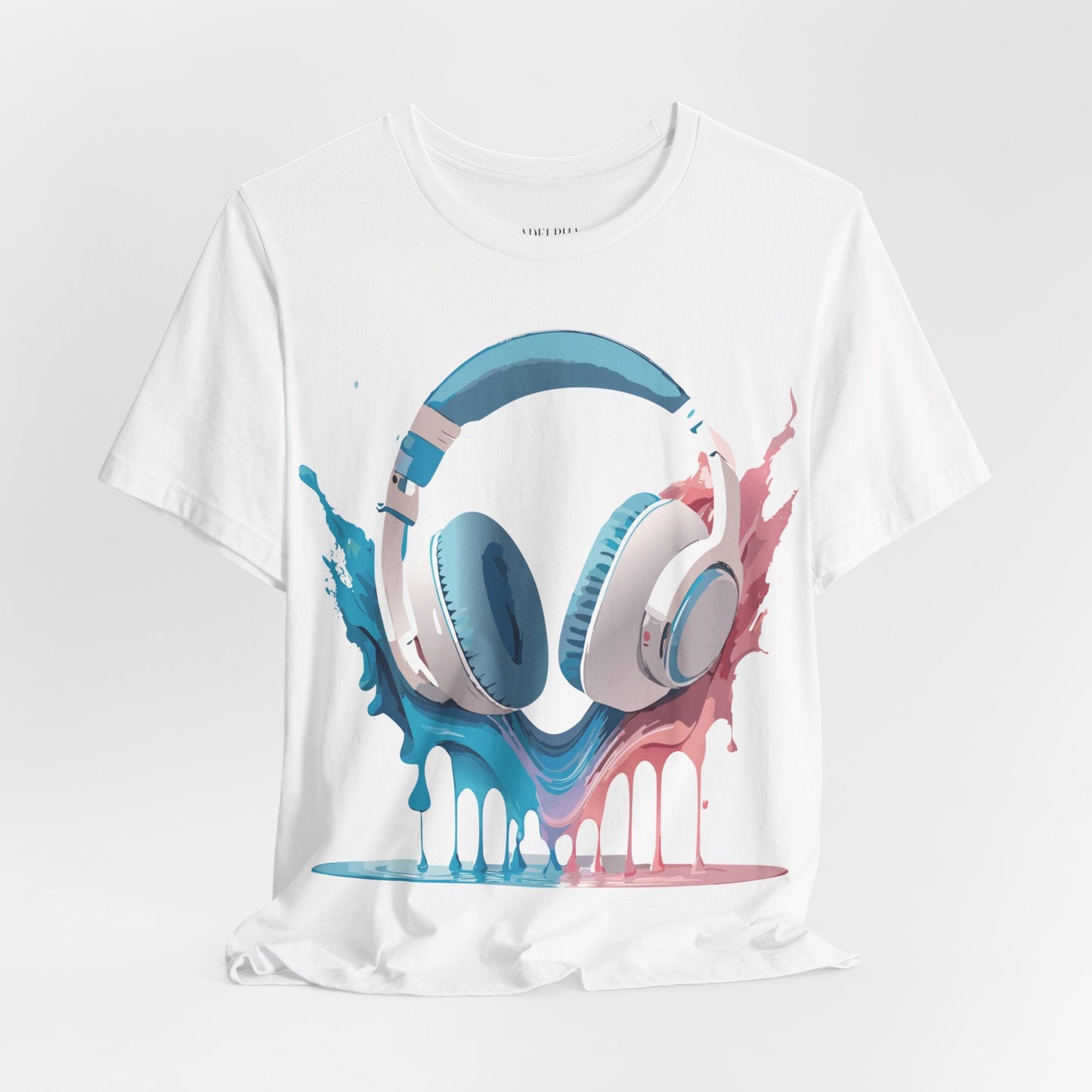 Music Graphic Unisex 100 Cotton Vintage Art with Musical Elements Tee 92