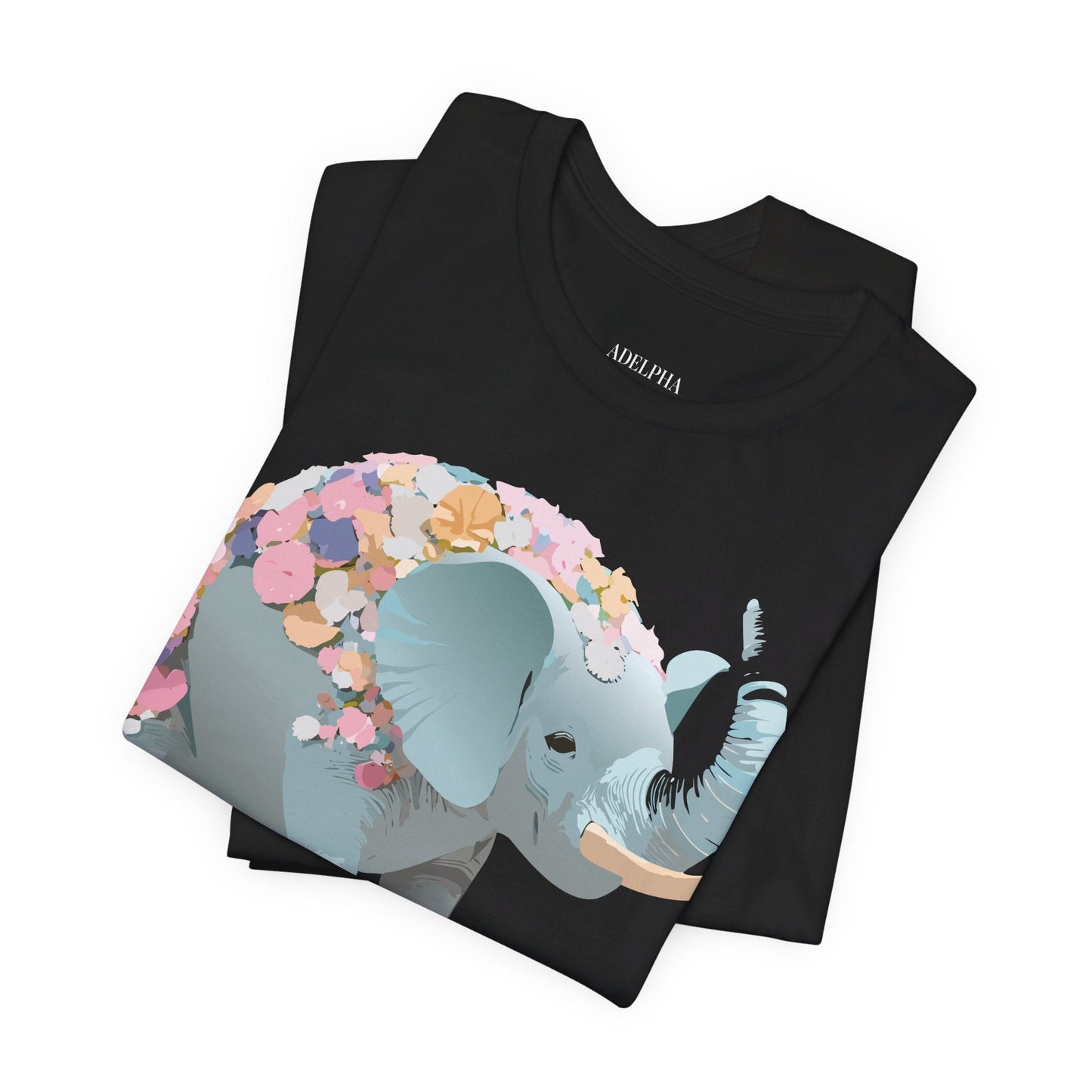Elephant Graphic T Shirt Unisex Vintage Inspired Art Tee By Adelpha Short Sleeve