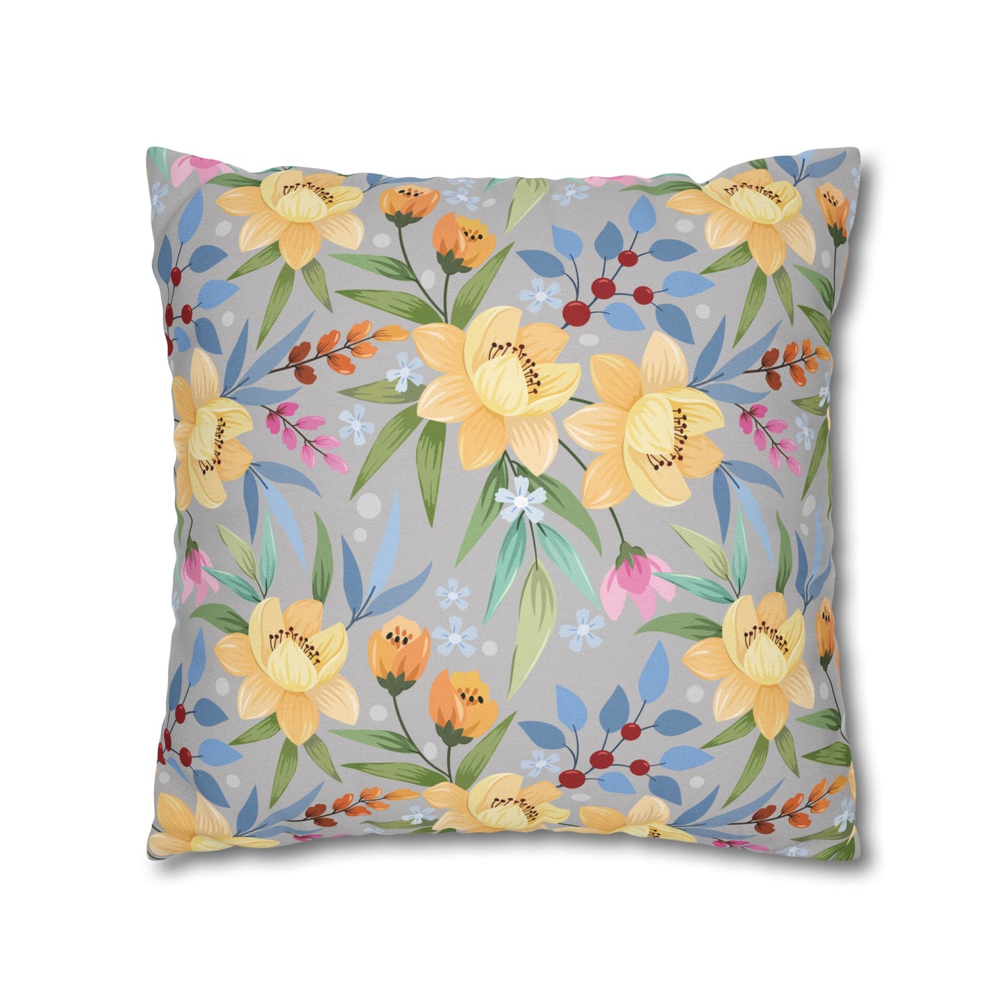 Floral Poly Pillowcase