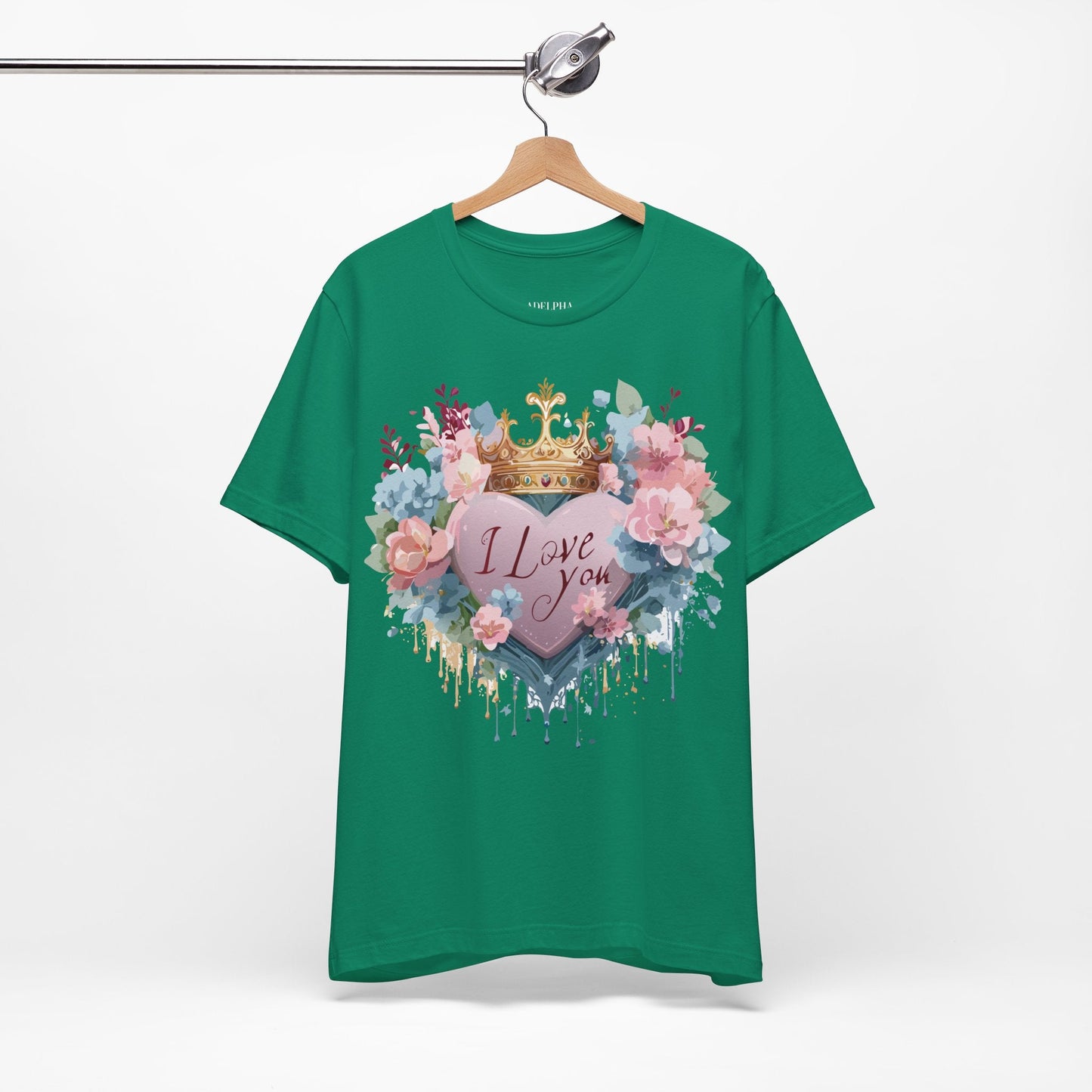 Valentine Graphic Tee Unisex Short Sleeve Jersey Shirt Adelpha Vintage Art Design