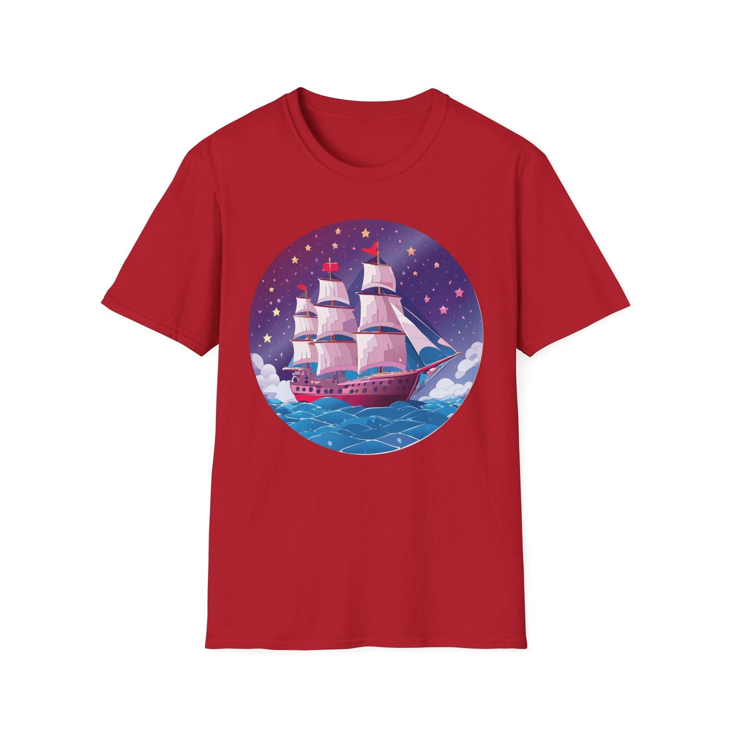 Ship T Shirts Frigate Vessel Tee Unisex Softstyle 64000 Gildan Ring Spun Cotton T Shirt