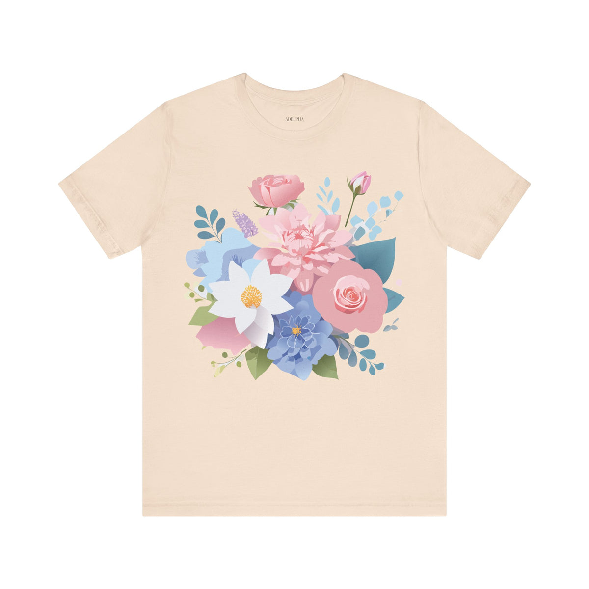 Floral Graphic Tee Shirt - Bella+Canvas Unisex 100 Cotton 31