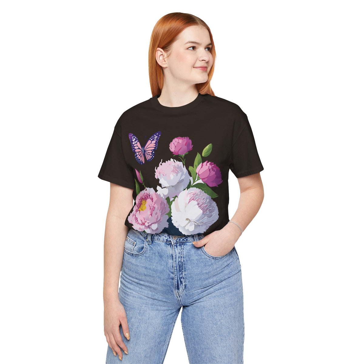 Floral Graphic Tee Shirt - Bella+Canvas Unisex 100 Cotton 40