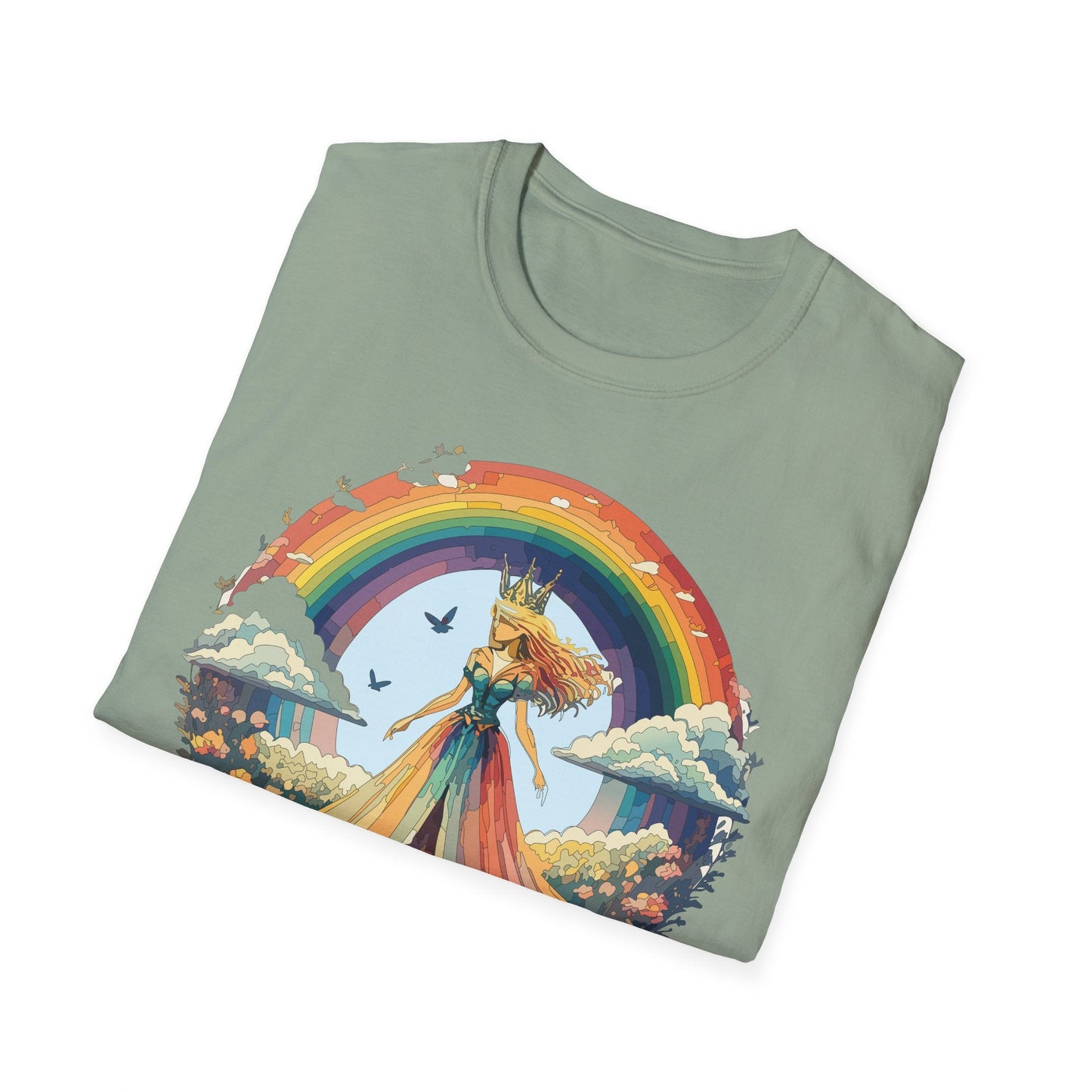 Womens Graphic T Shirt Art Design Tee Softstyle 64000 Unisex Lightweight Cotton Fabric