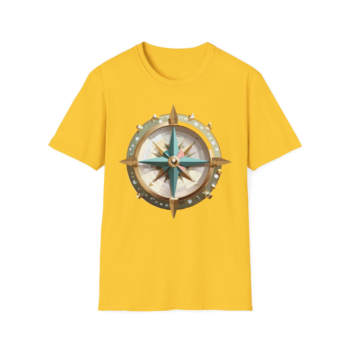Nautical Compass Graphic T-Shirt | Vintage Navigation Compass Tee